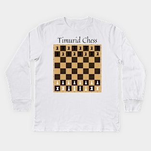 Timurid Chess Kids Long Sleeve T-Shirt